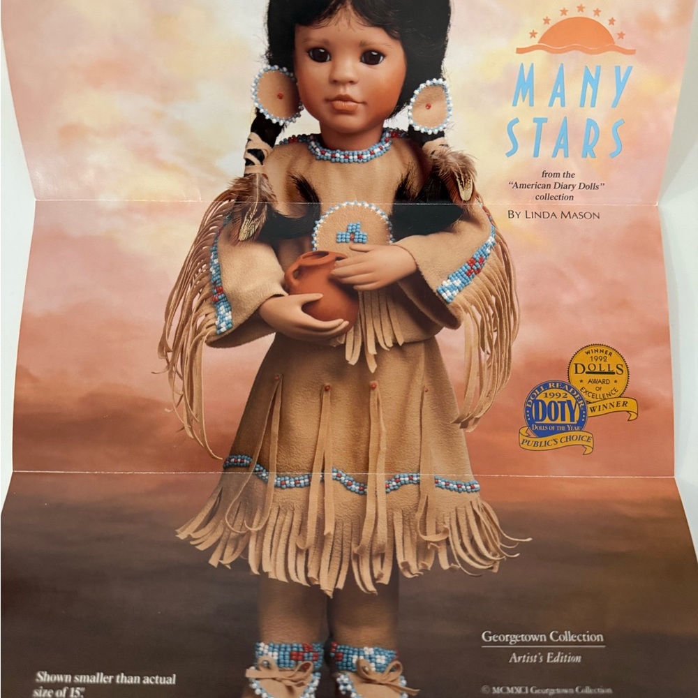 Georgetown Collection, American Indian, Porcelain Doll, 1996